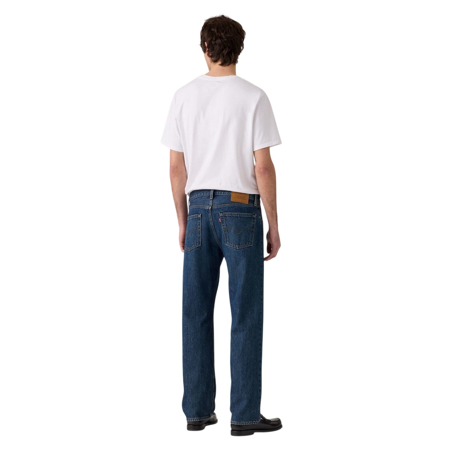 Blue - Back - Levis Mens 555 Cotton Denim Relaxed Fit Jeans