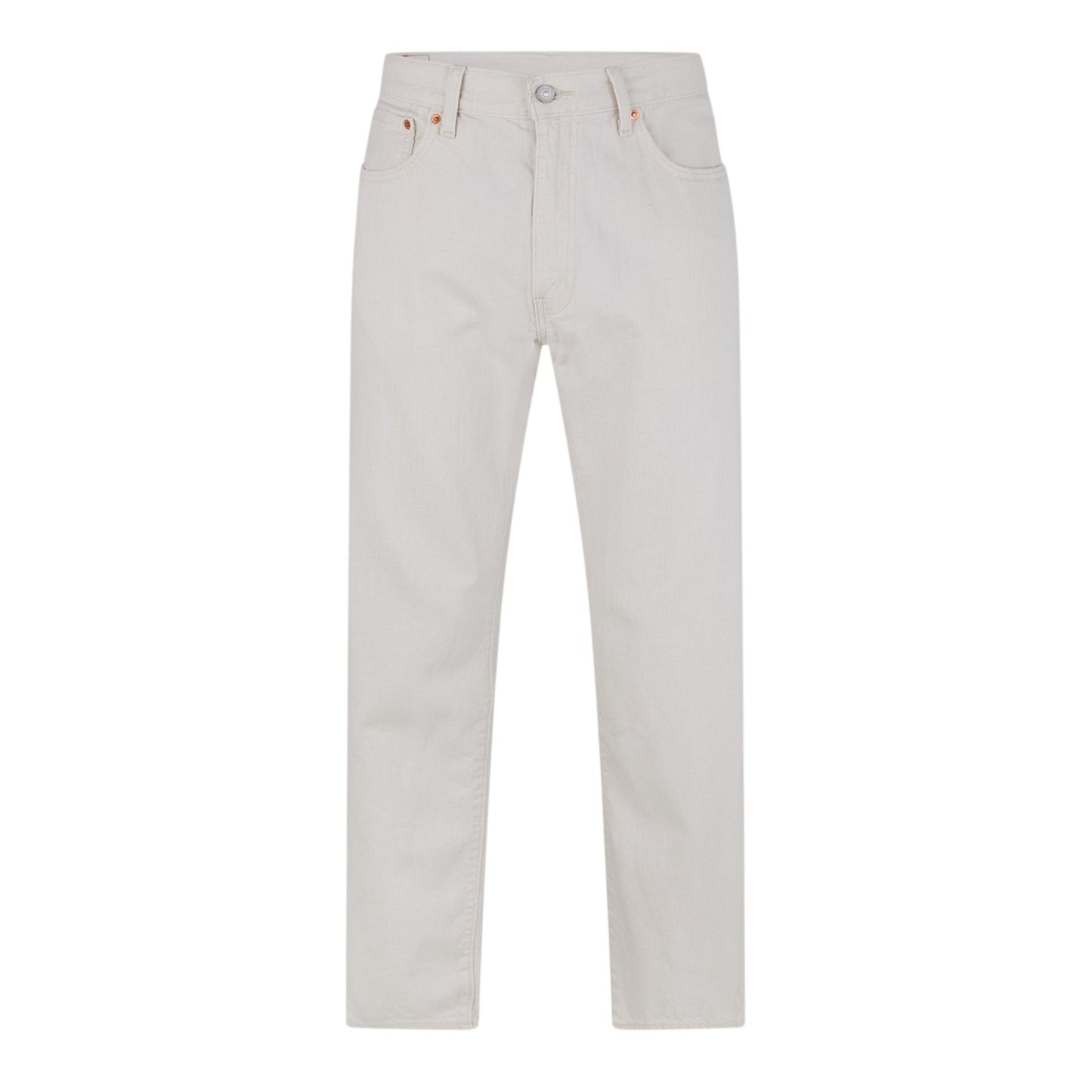 Ecru - Front - Levis Mens 555 Cotton Denim Relaxed Fit Jeans