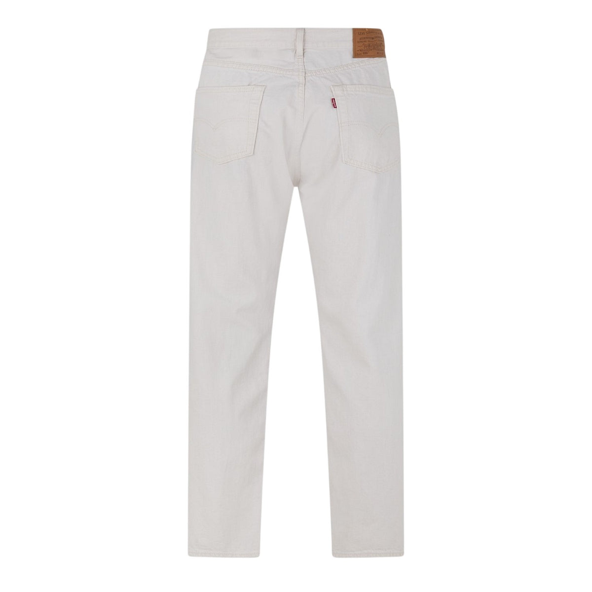 Ecru - Back - Levis Mens 555 Cotton Denim Relaxed Fit Jeans