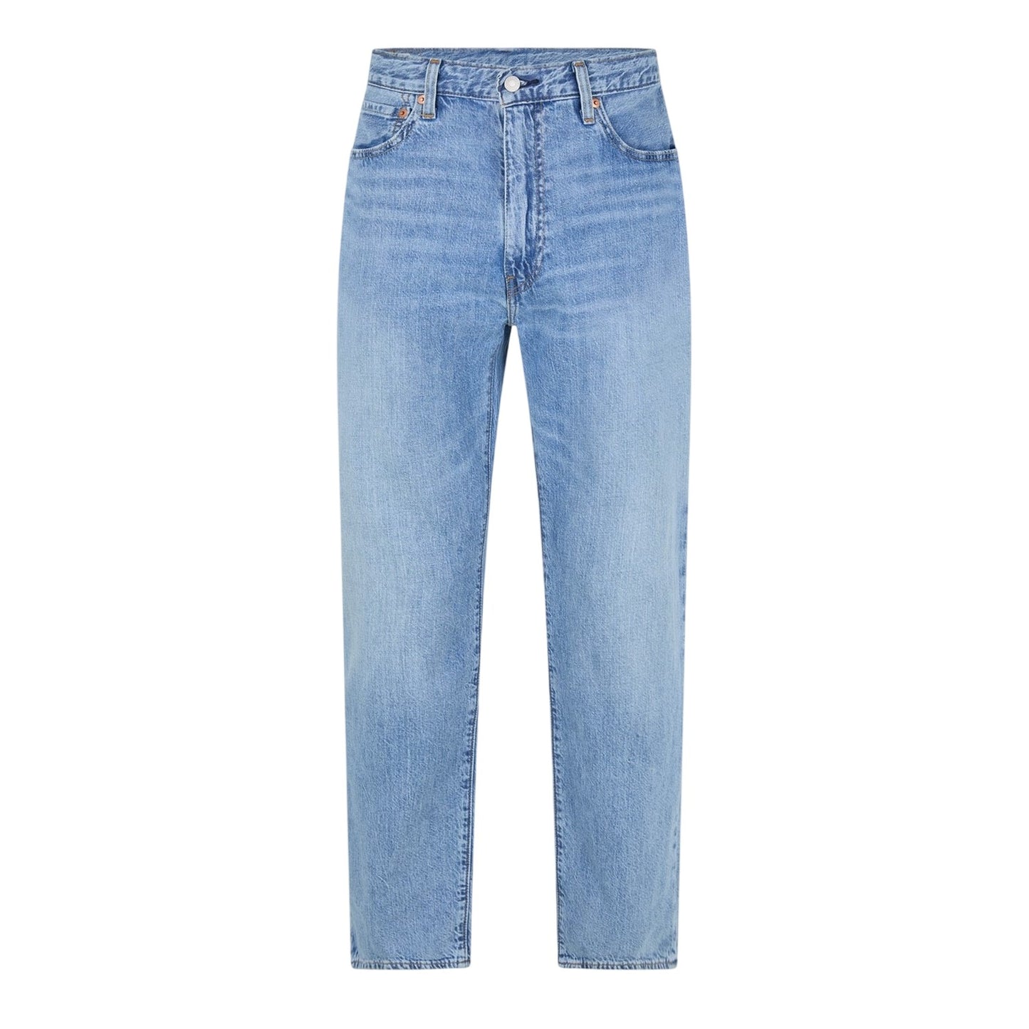 Linen Blue - Front - Levis Mens 555 Cotton Denim Relaxed Fit Jeans