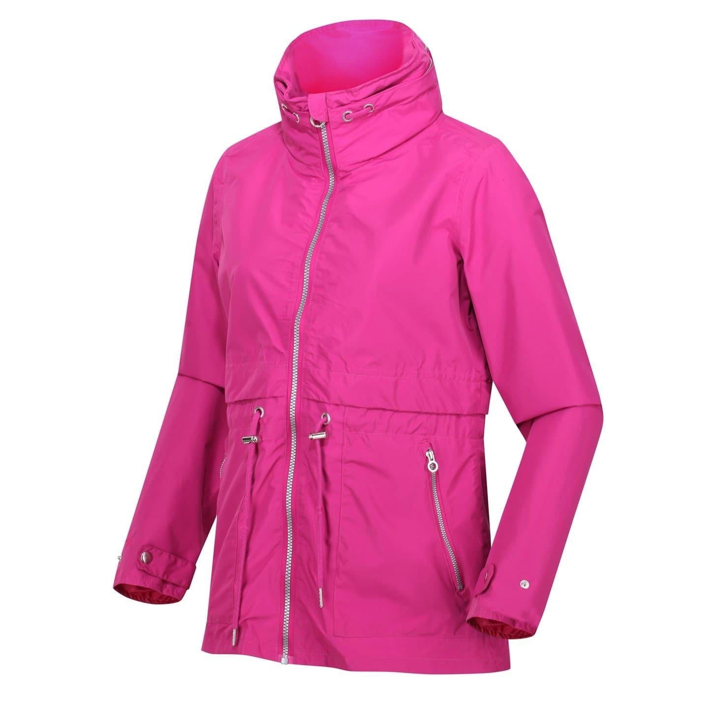 Fuchsia - Side - Regatta Womens-Ladies Nadira Raincoat
