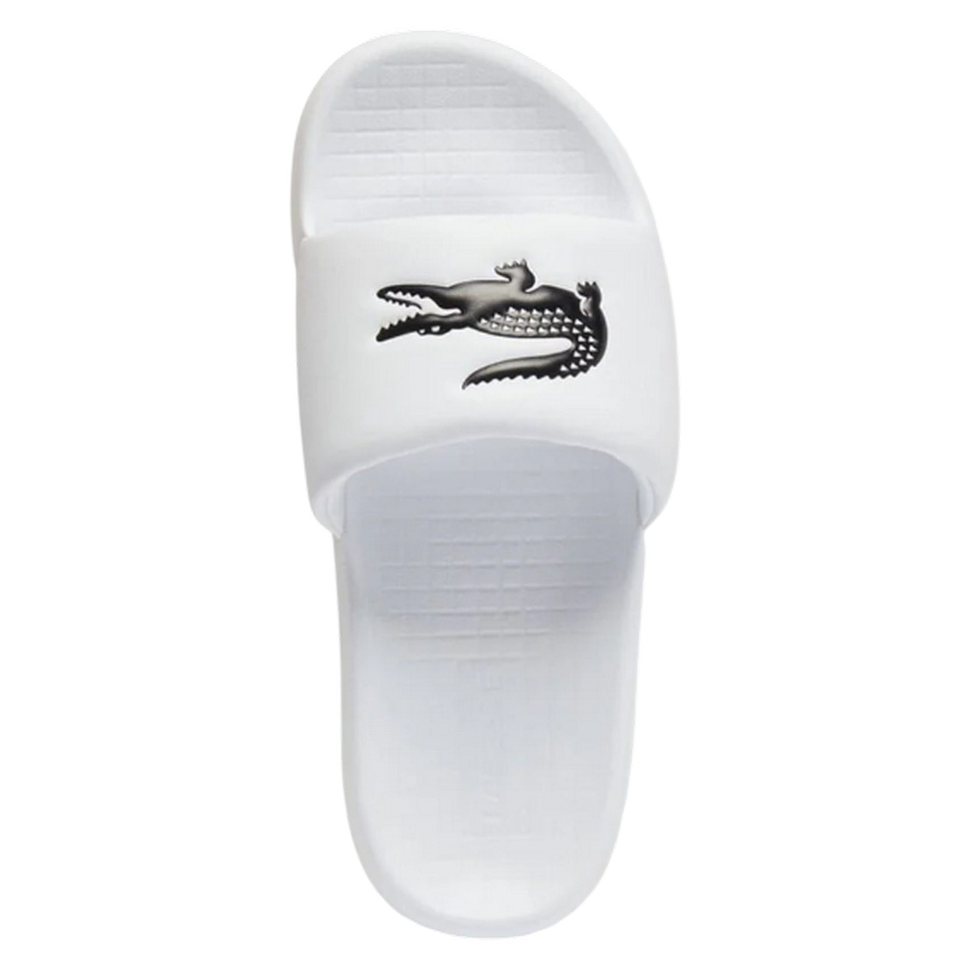 White-Black - Lifestyle - Lacoste Childrens-Kids Flatform Slides