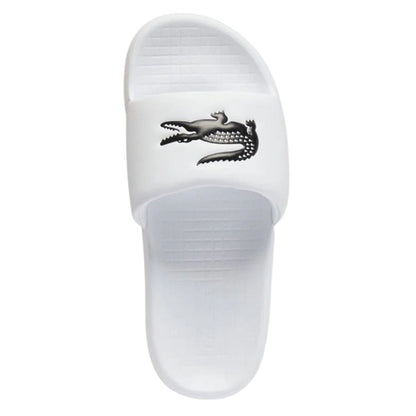 White-Black - Lifestyle - Lacoste Childrens-Kids Flatform Slides