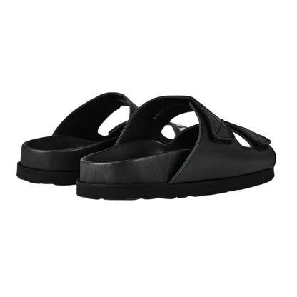 Black - Back - Palm Angels Childrens-Kids Beach Flat Slides