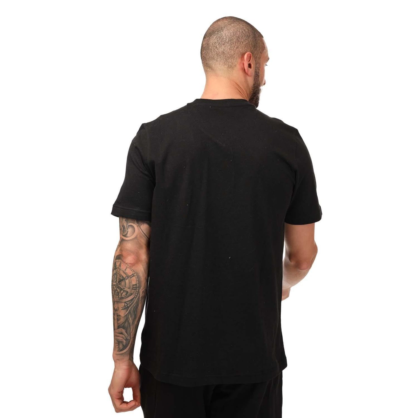Black-White - Back - Adidas Mens Entrada 22 Cotton T-Shirt