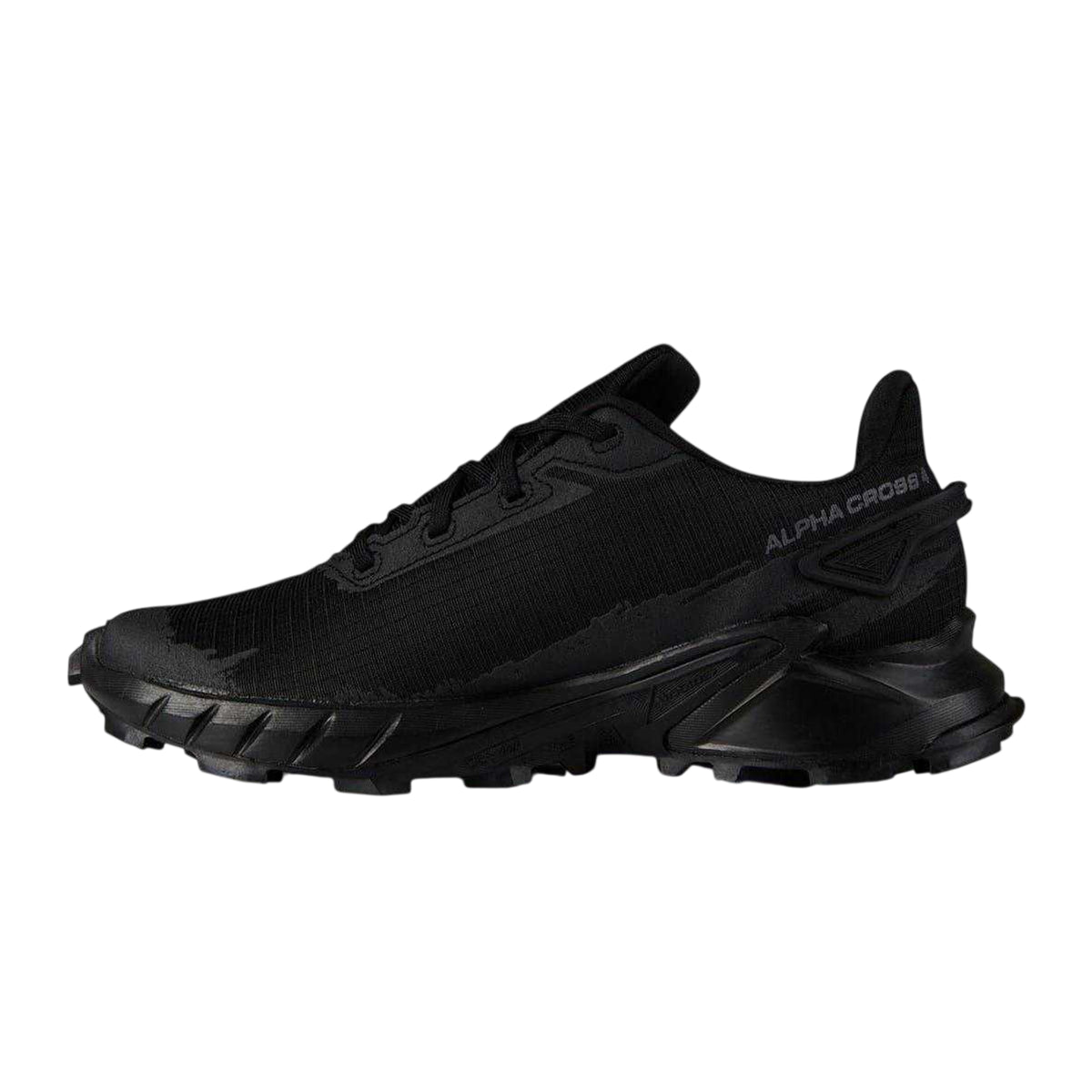 Black - Side - Salomon Mens Alphacross 5 Shoes