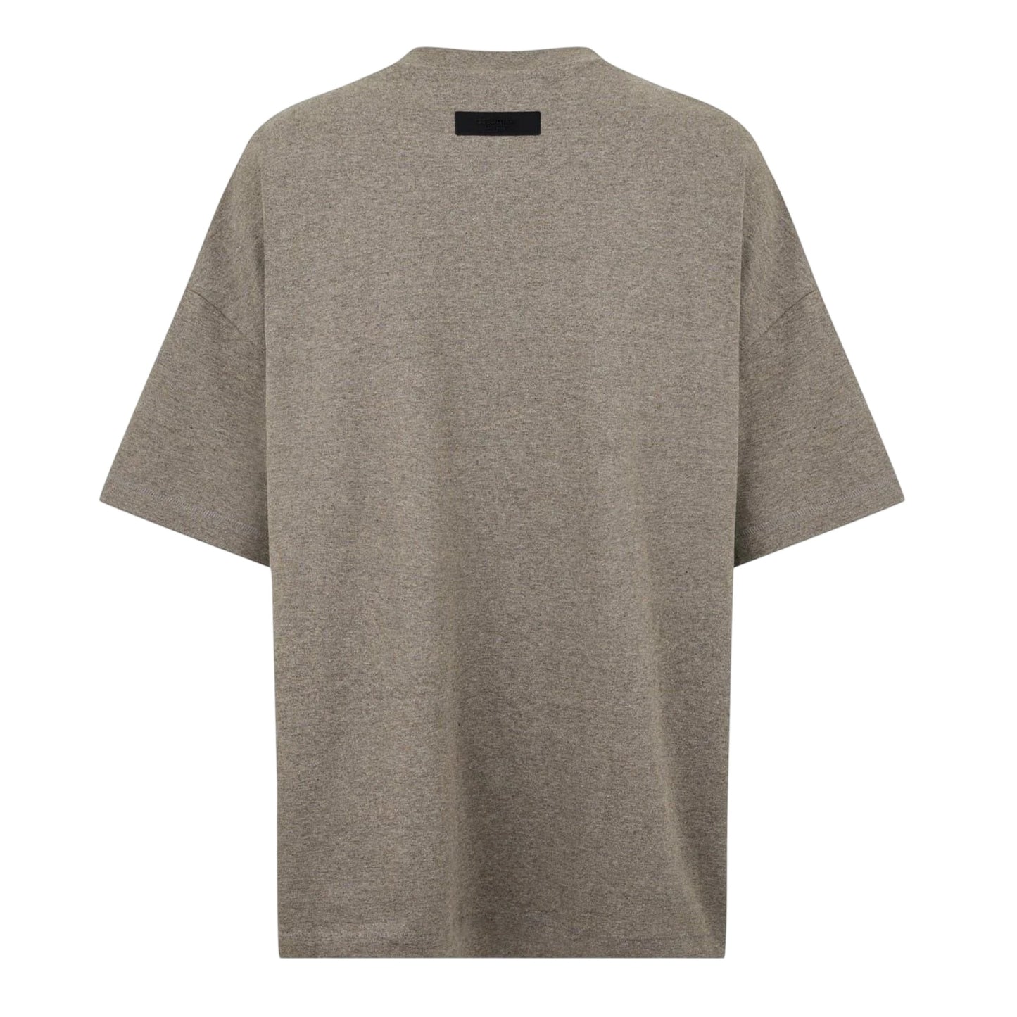 Heather Grey - Back - Essentials Mens Logo Relaxed Fit Short-Sleeved T-Shirt