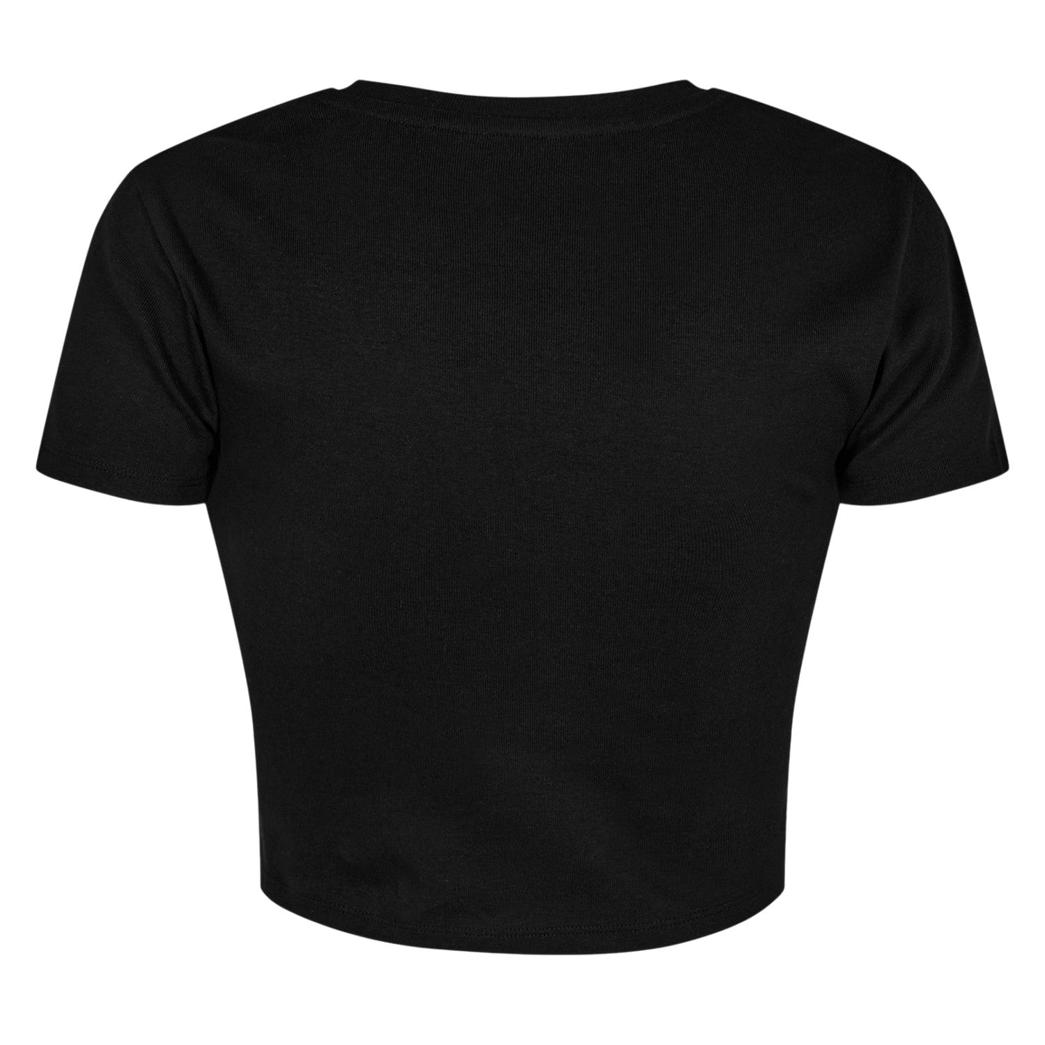 Black - Back - Jack Wills Womens-Ladies 1 Cotton Crop T-Shirt