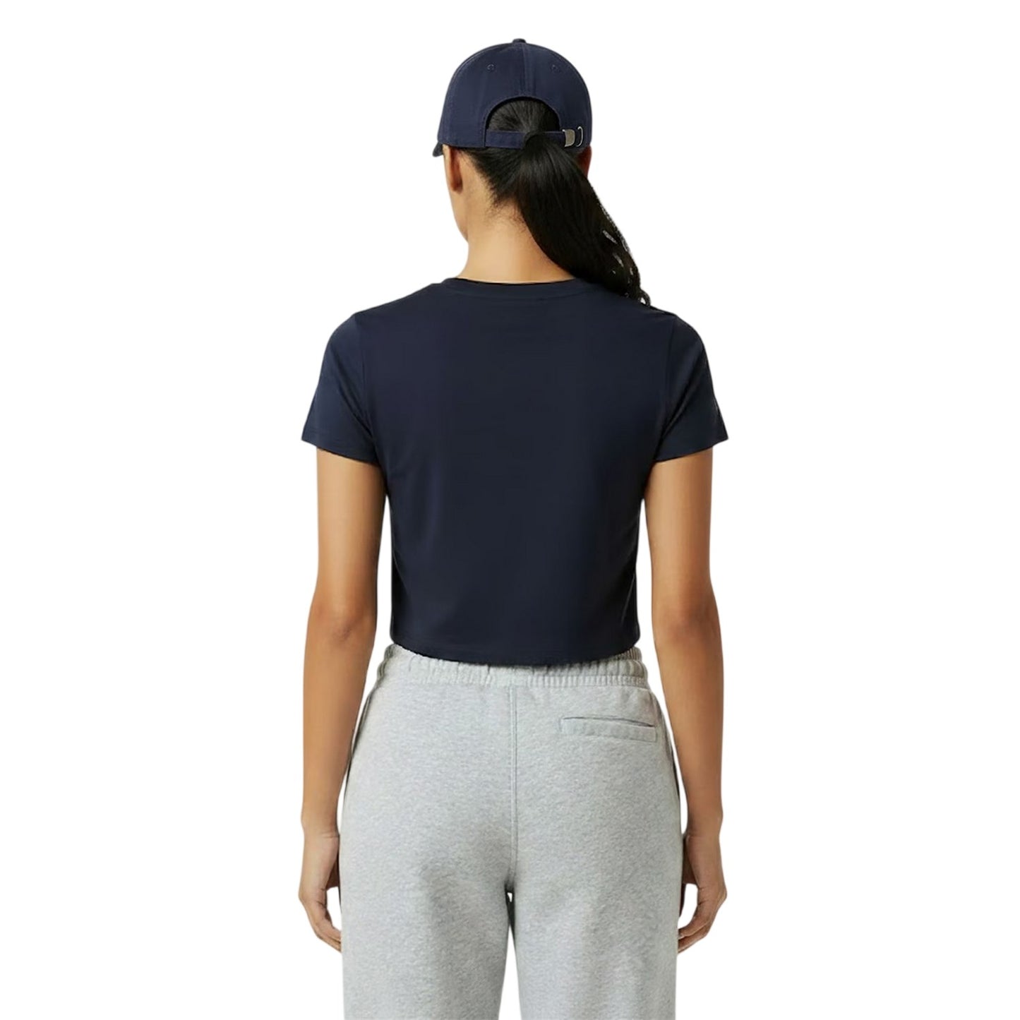 Navy - Lifestyle - Jack Wills Womens-Ladies 1 Cotton Crop T-Shirt