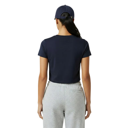 Navy - Lifestyle - Jack Wills Womens-Ladies 1 Cotton Crop T-Shirt