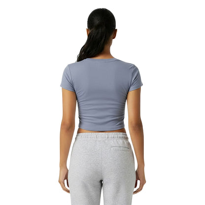 Periwinkle - Lifestyle - Jack Wills Womens-Ladies 1 Cotton Crop T-Shirt