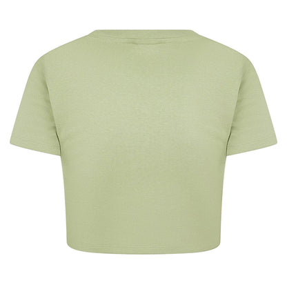 Pistachio - Back - Jack Wills Womens-Ladies 1 Cotton Crop T-Shirt