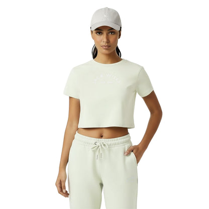 Seaglass - Side - Jack Wills Womens-Ladies 1 Cotton Crop T-Shirt