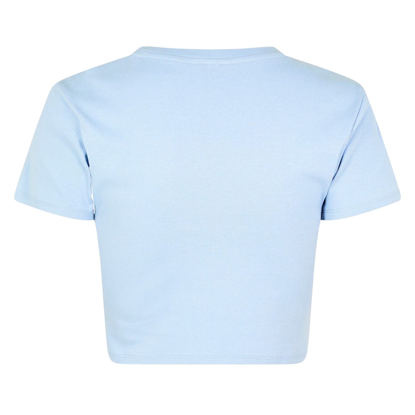 Soft Blue - Back - Jack Wills Womens-Ladies 1 Cotton Crop T-Shirt