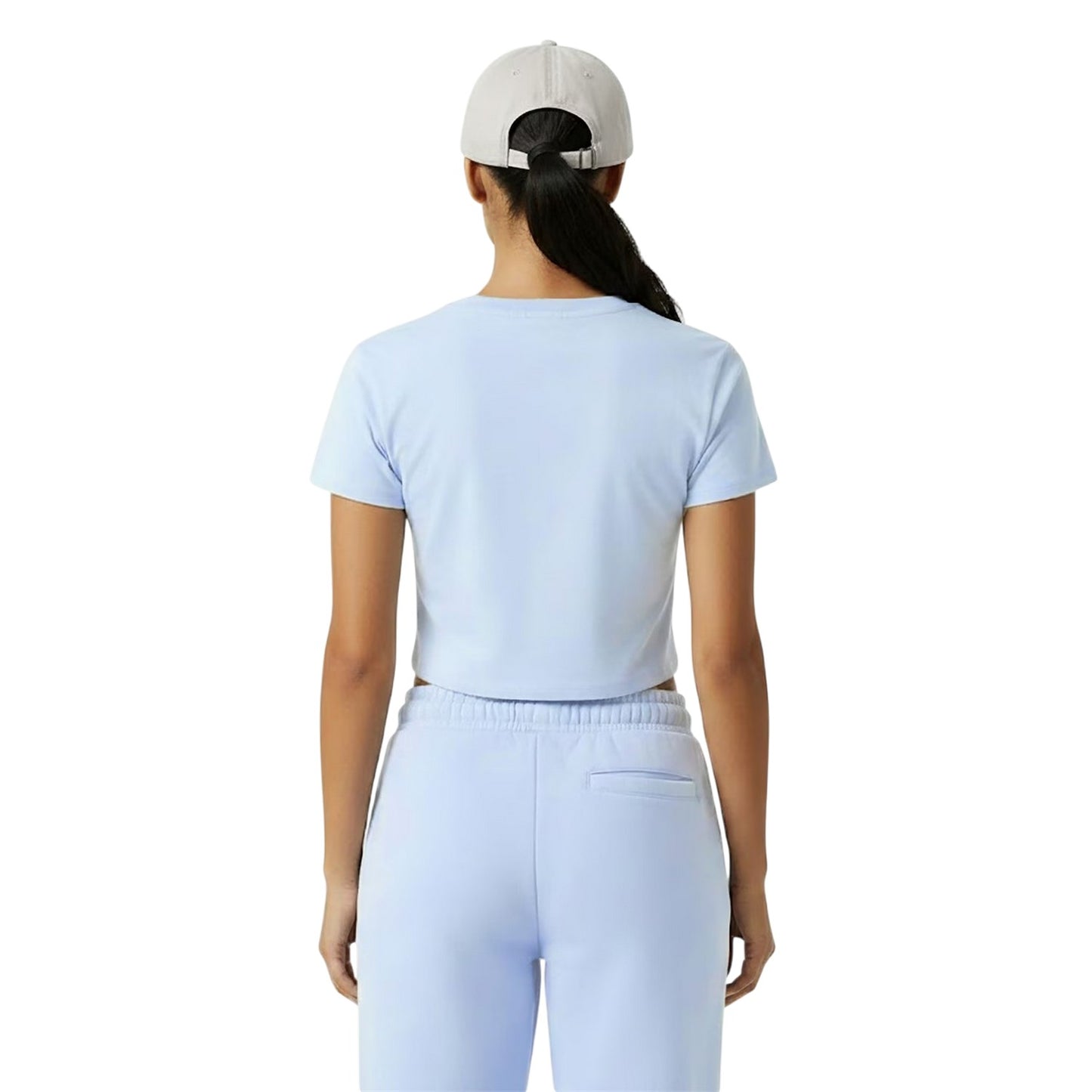 Soft Blue - Lifestyle - Jack Wills Womens-Ladies 1 Cotton Crop T-Shirt