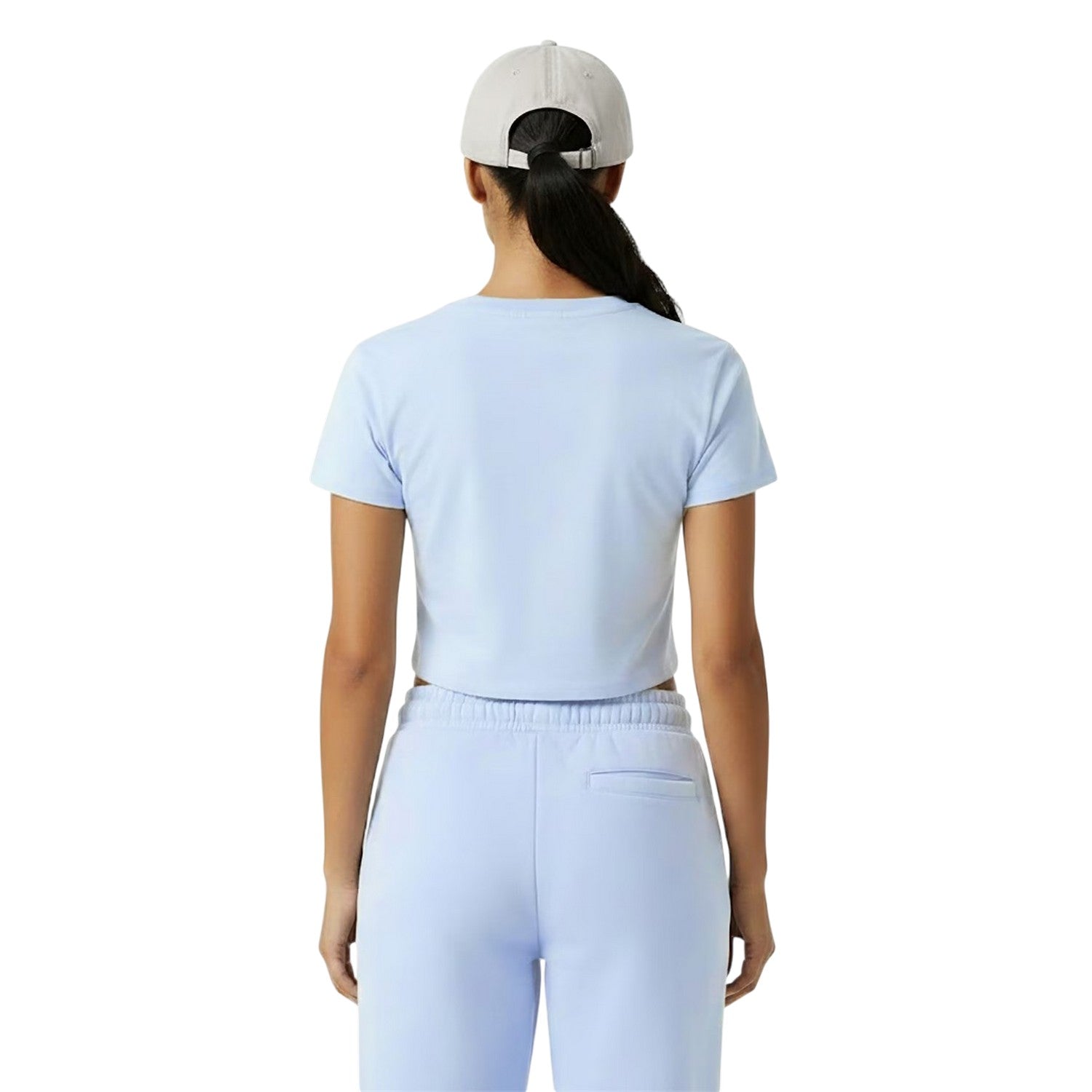 Soft Blue - Lifestyle - Jack Wills Womens-Ladies 1 Cotton Crop T-Shirt