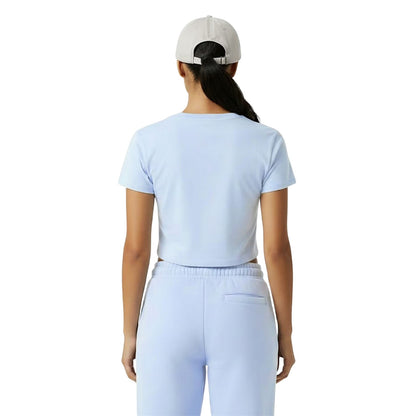 Soft Blue - Lifestyle - Jack Wills Womens-Ladies 1 Cotton Crop T-Shirt