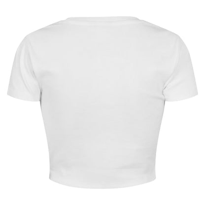 White - Back - Jack Wills Womens-Ladies 1 Cotton Crop T-Shirt