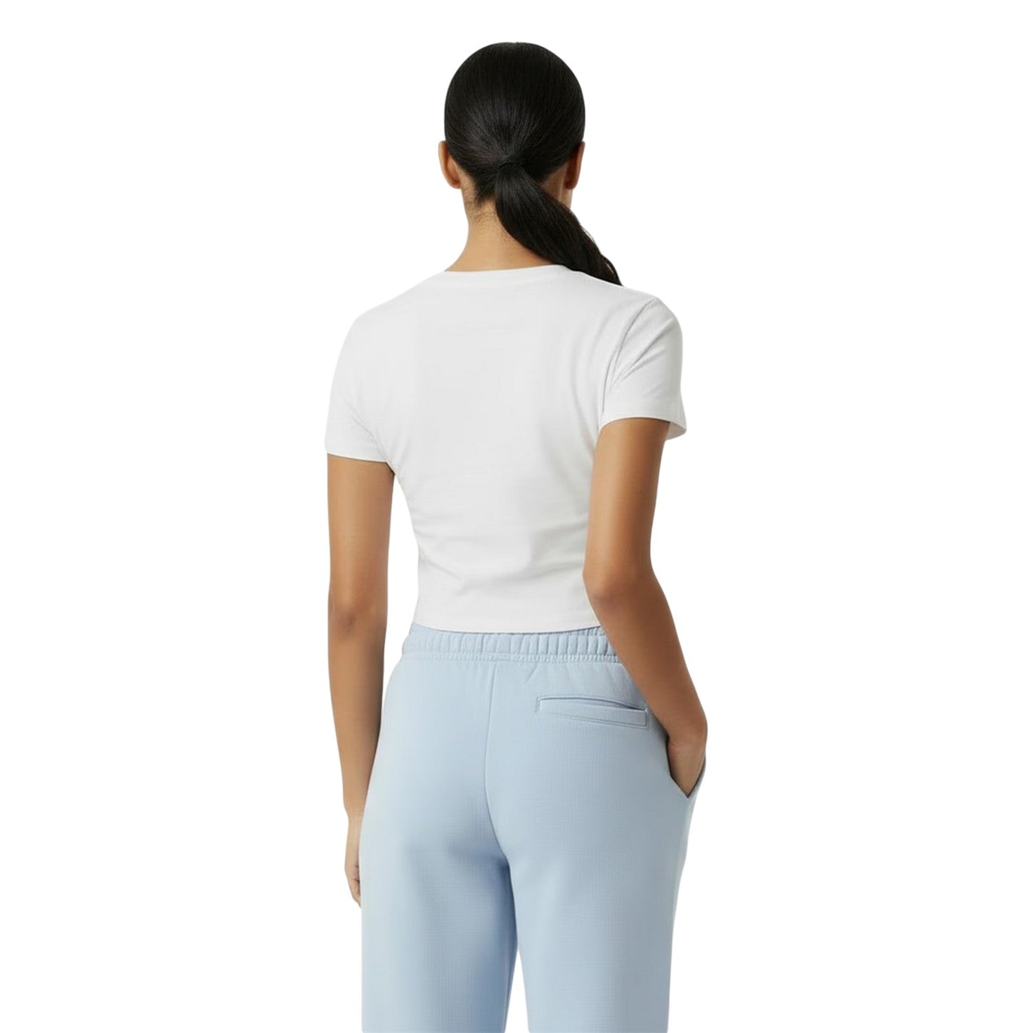 White - Lifestyle - Jack Wills Womens-Ladies 1 Cotton Crop T-Shirt