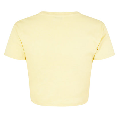 Buttercream - Back - Jack Wills Womens-Ladies 1 Cotton Crop T-Shirt