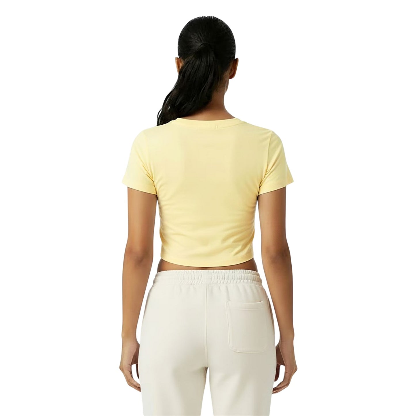 Buttercream - Lifestyle - Jack Wills Womens-Ladies 1 Cotton Crop T-Shirt