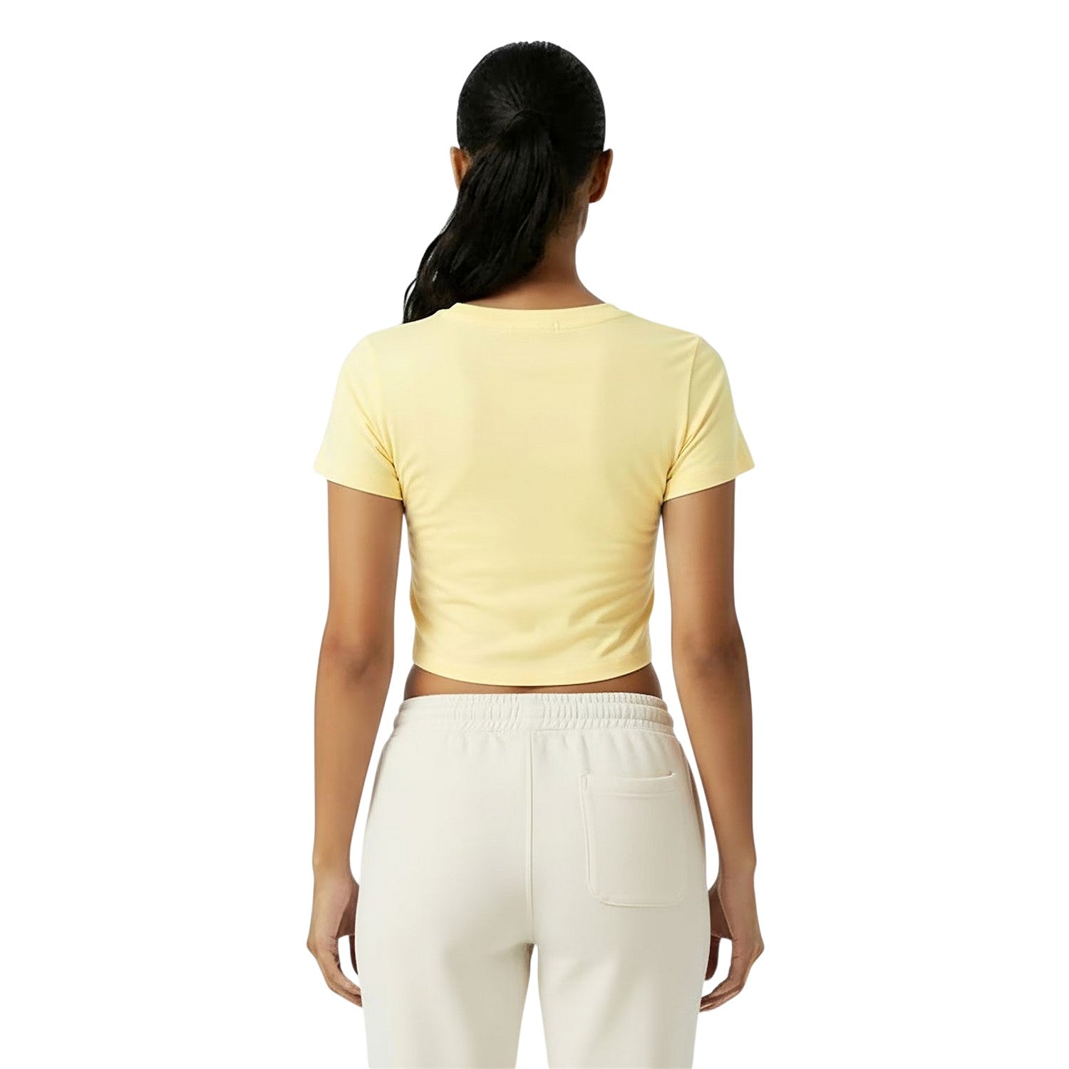 Buttercream - Lifestyle - Jack Wills Womens-Ladies 1 Cotton Crop T-Shirt