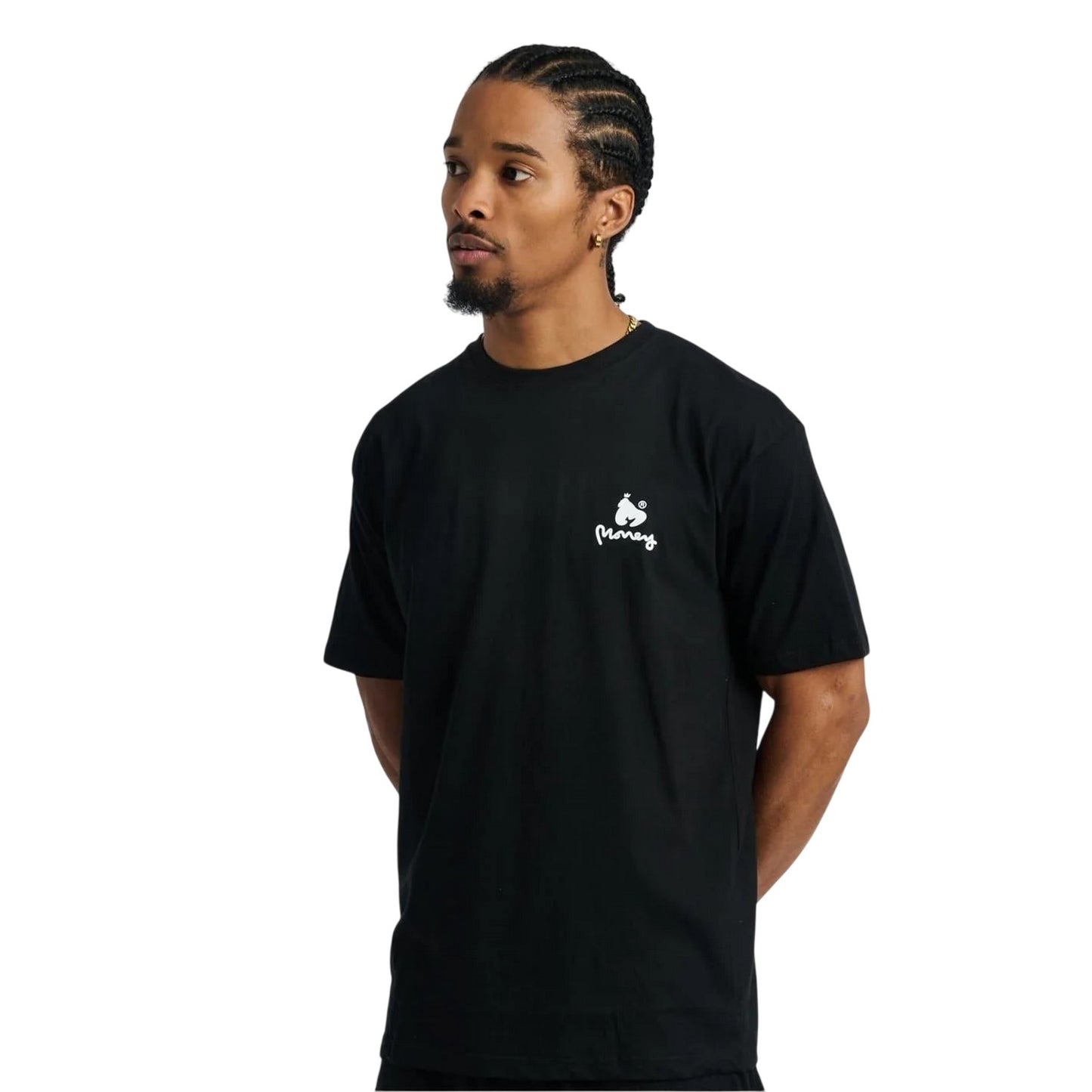 Black - Lifestyle - Money Mens Ape Graphic Print Cotton Regular T-Shirt
