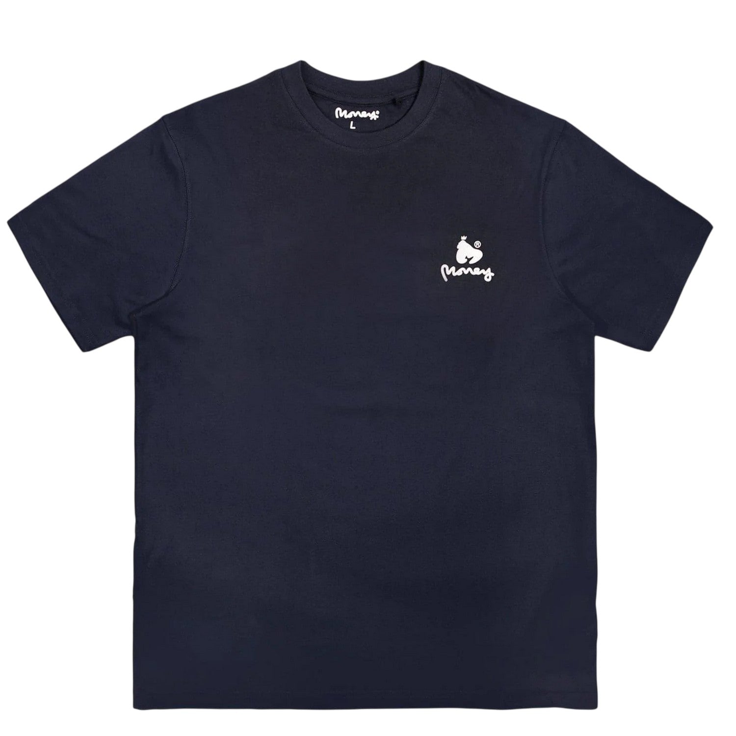Navy - Front - Money Mens Ape Graphic Print Cotton Regular T-Shirt