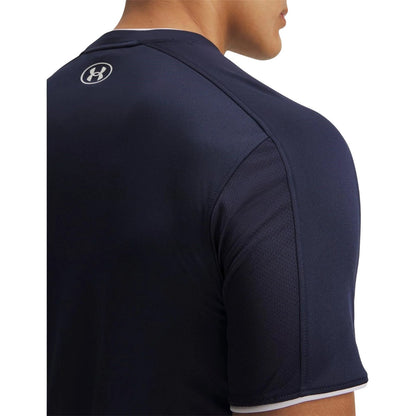 Navy-White - Side - Under Armour Mens Challenger Train T-Shirt