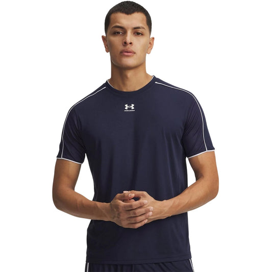 Navy-White - Front - Under Armour Mens Challenger Train T-Shirt