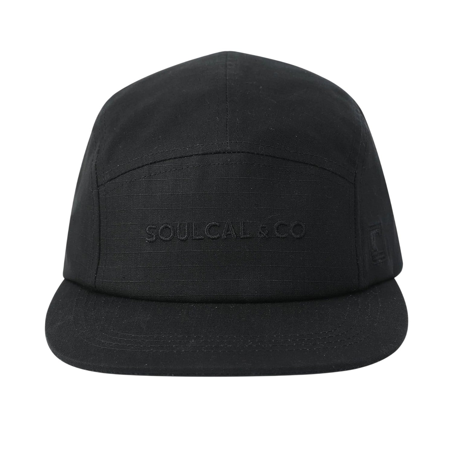 Black - Front - SoulCal Mens Tonal Baseball Cap