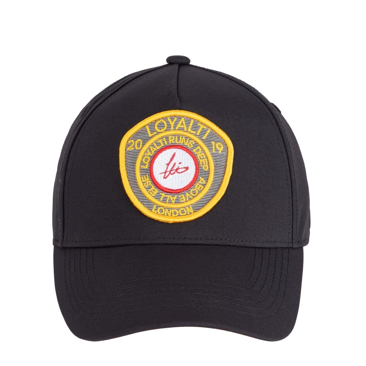 Black - Back - Loyalti Mens Embroidered Patch Cap