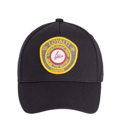 Black - Back - Loyalti Mens Embroidered Patch Cap