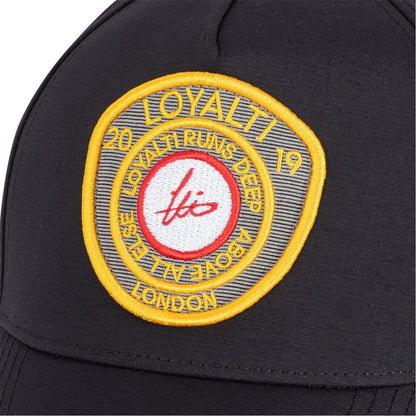 Black - Side - Loyalti Mens Embroidered Patch Cap