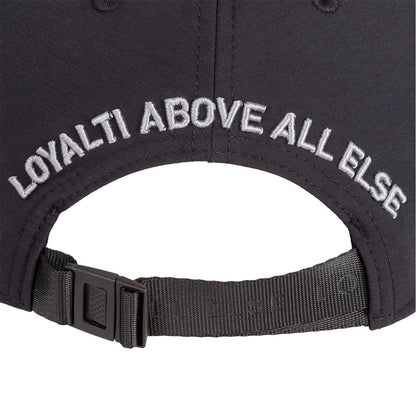 Black - Pack Shot - Loyalti Mens Embroidered Patch Cap