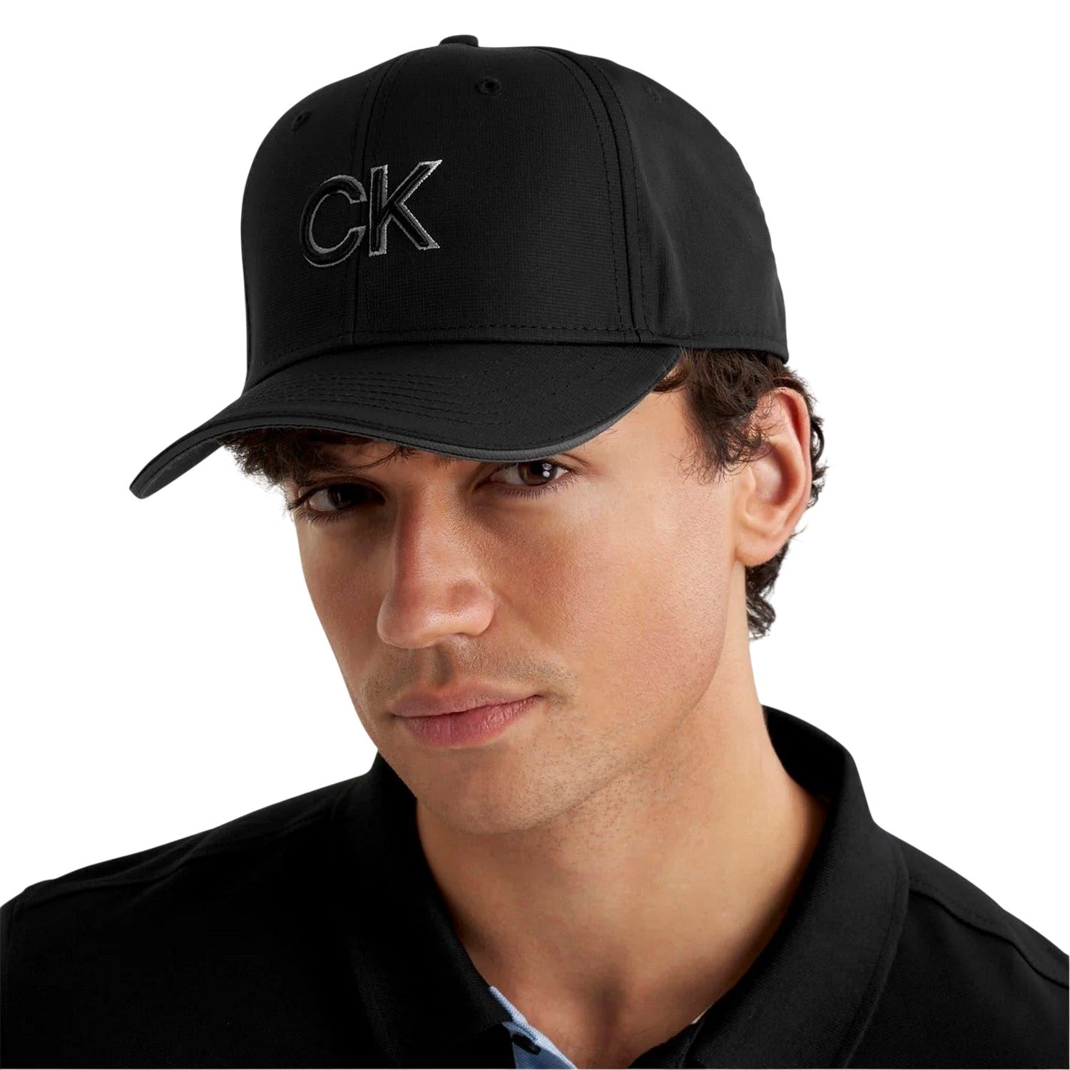 Black - Lifestyle - Calvin Klein Mens Golf Baseball Cap