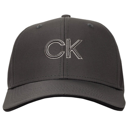 Charcoal - Front - Calvin Klein Mens Golf Baseball Cap