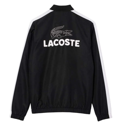 Black-White - Side - Lacoste Mens Colourblock Tennis Tracksuit Set