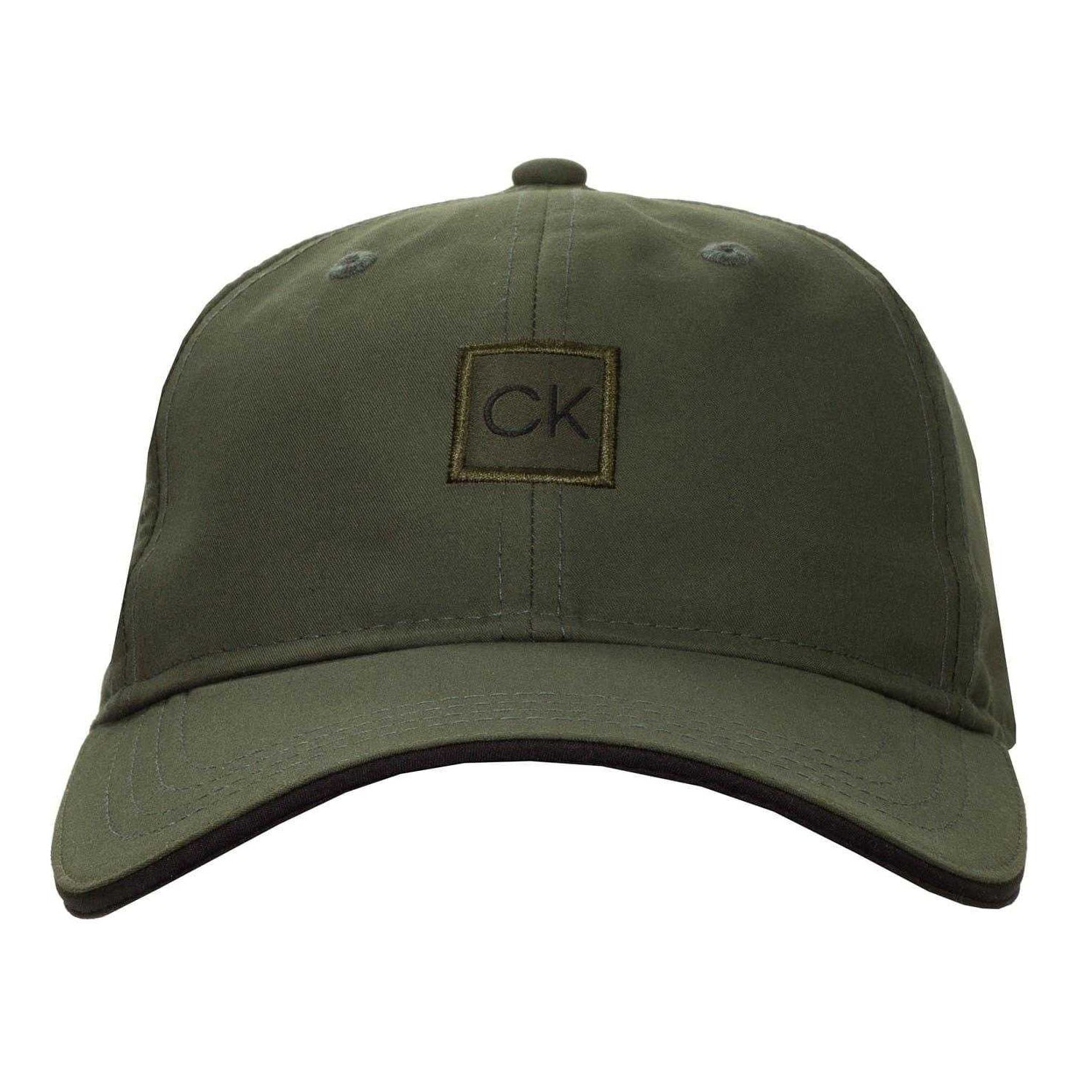 Dark Green - Side - Calvin Klein Mens Baseball Cap