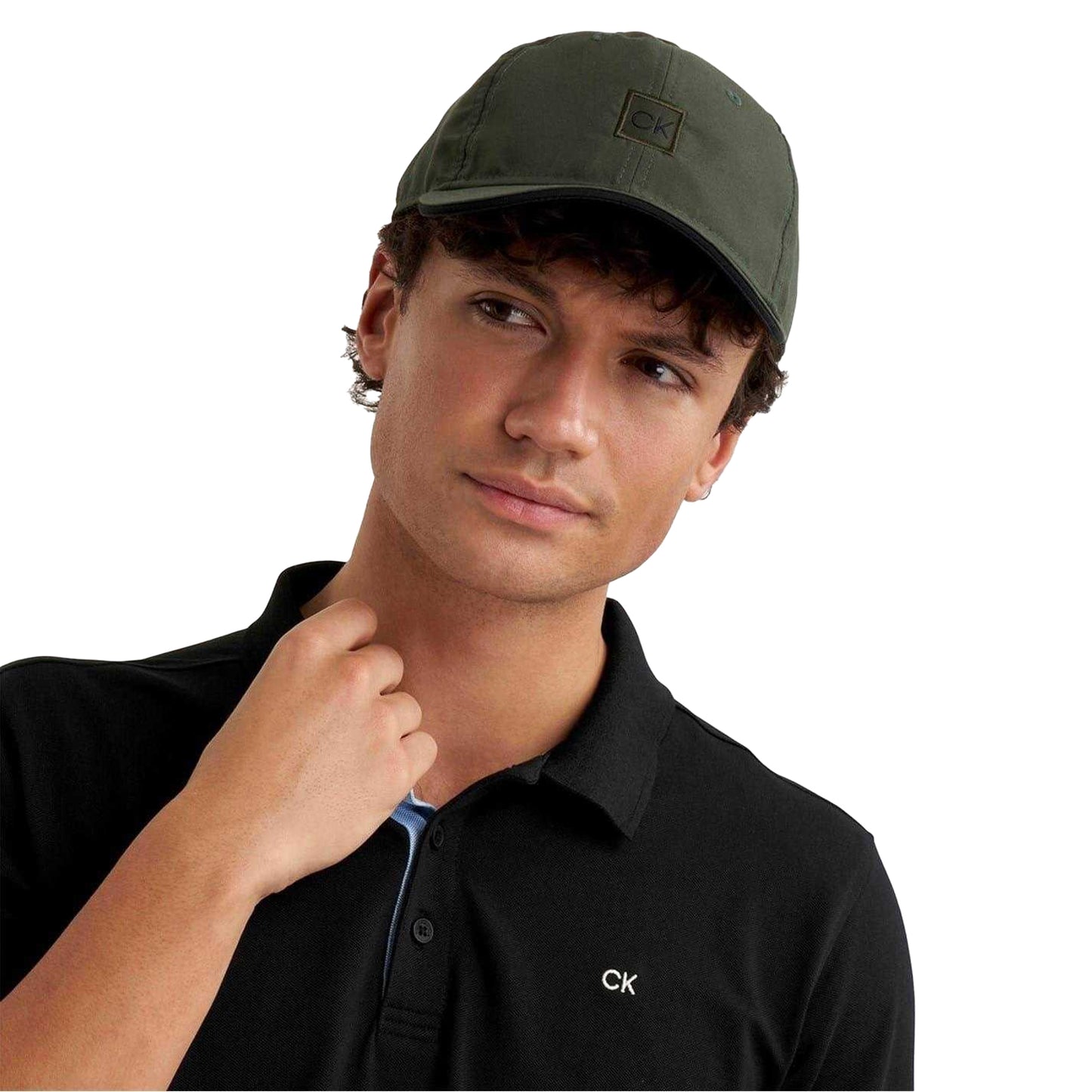 Dark Green - Pack Shot - Calvin Klein Mens Baseball Cap