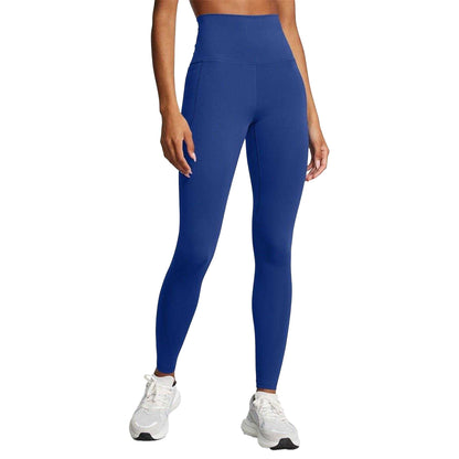 Blue - Side - Under Armour Womens-Ladies Meridian Shaping Leggings
