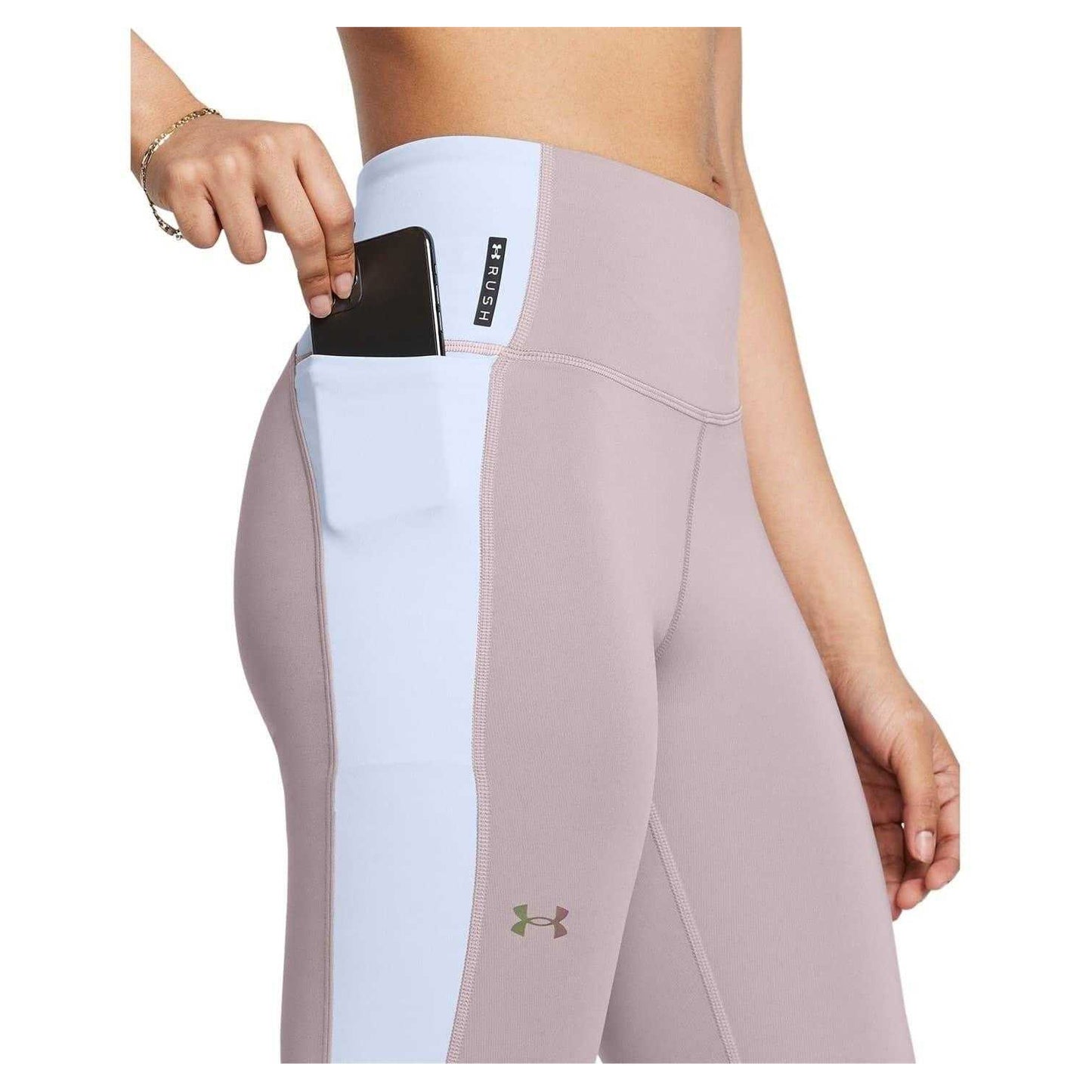 Grey - Side - Under Armour Womens-Ladies Vanish Leggings