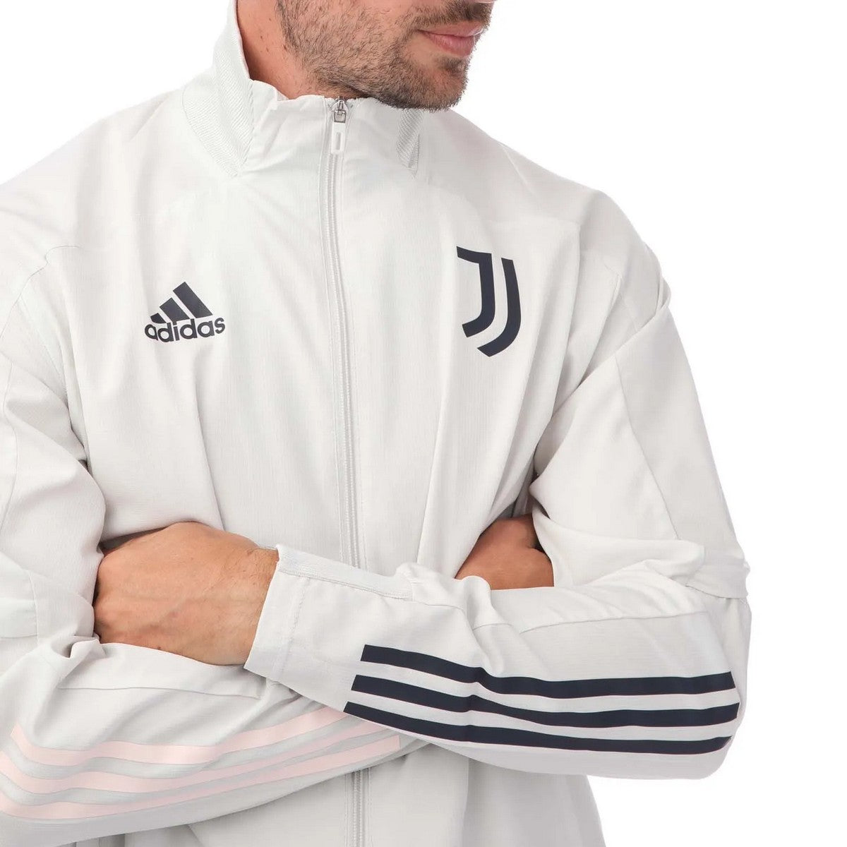 Grey - Side - Adidas Mens 2020-21 Presentation Juventus FC Track Jacket