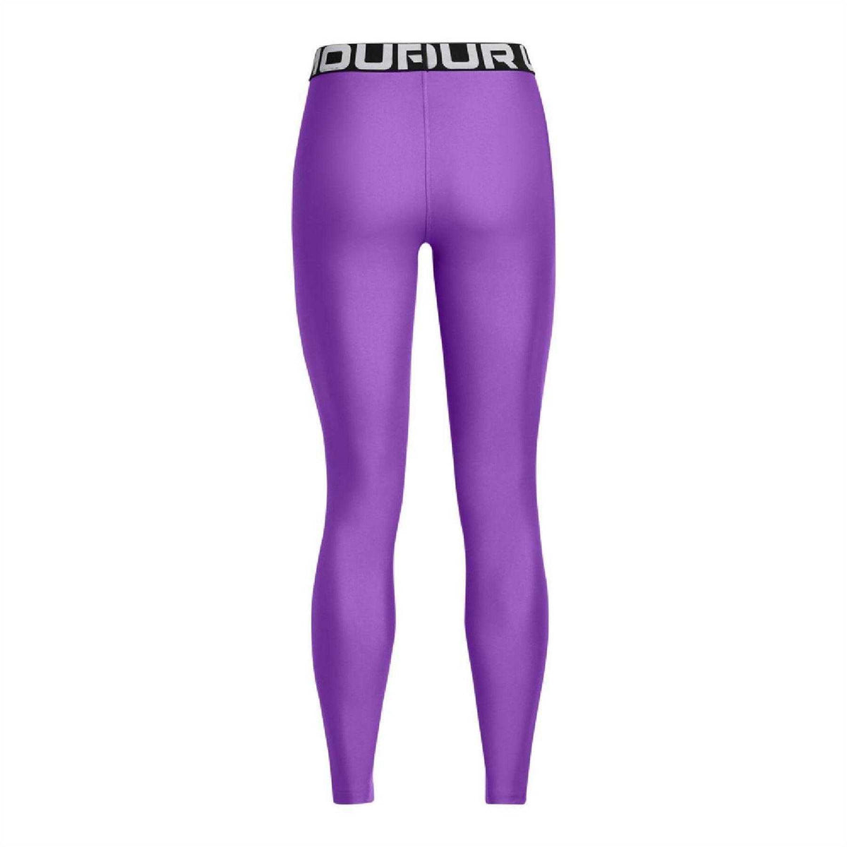 Purple - Back - Under Armour Womens-Ladies HeatGear Shine Leggings