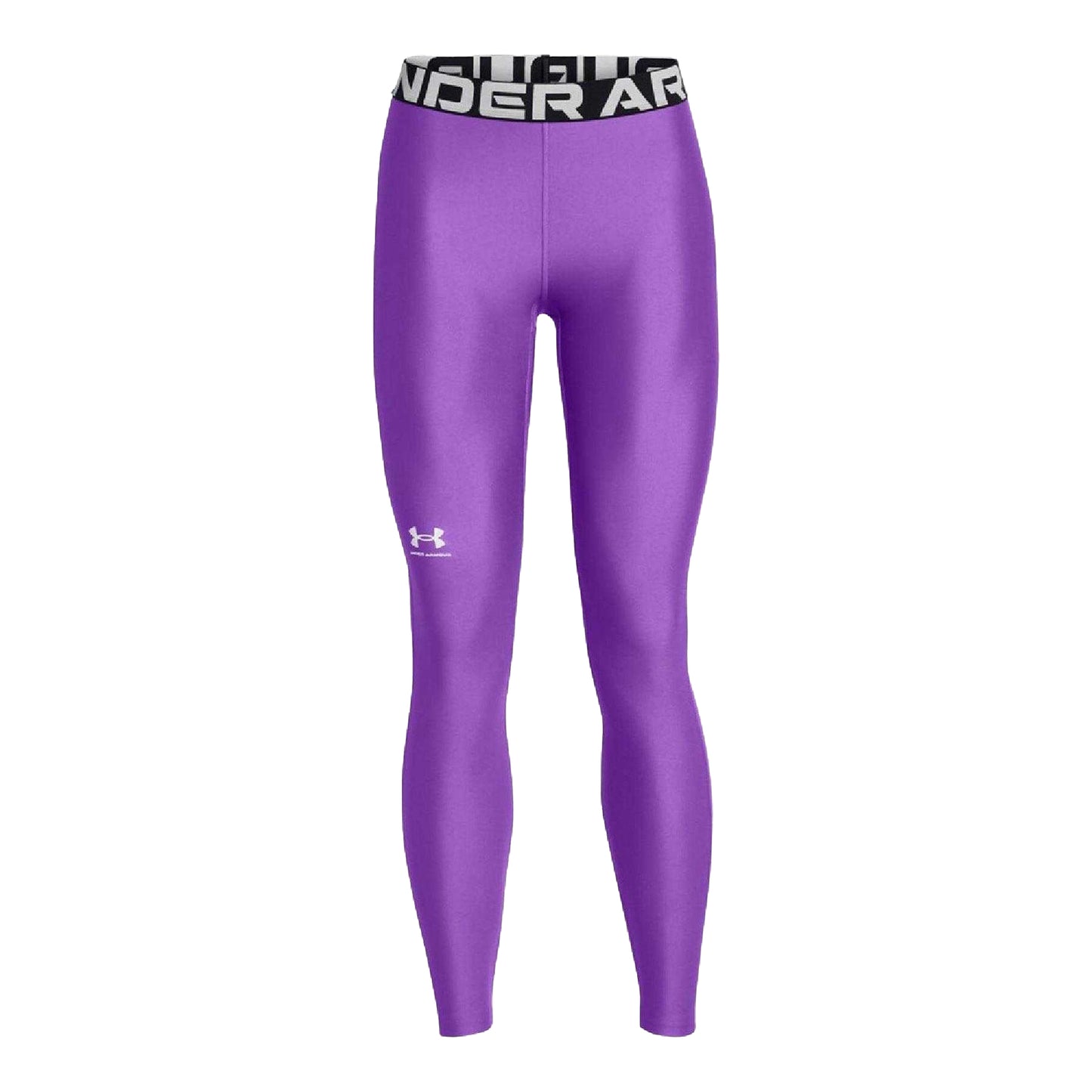 Purple - Front - Under Armour Womens-Ladies HeatGear Shine Leggings