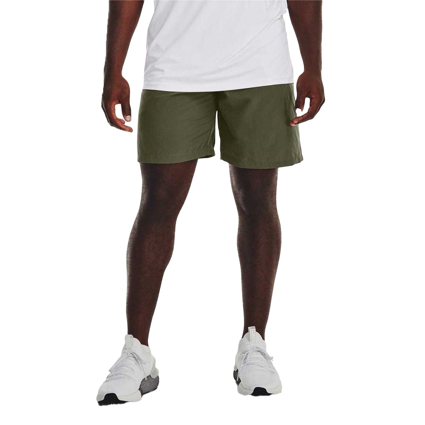 Marine Green - Side - Under Armour Mens Tech Wordmark Shorts