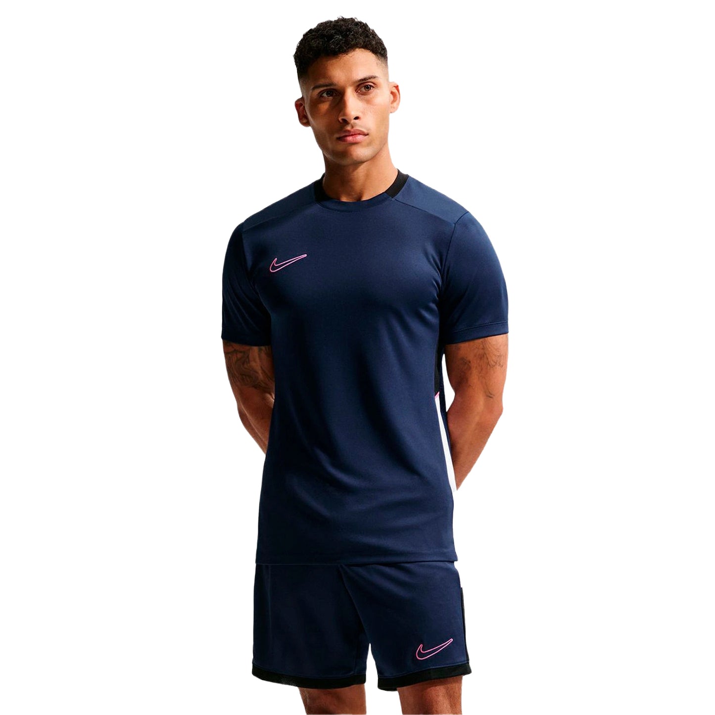 Blue-Pink - Front - Nike Mens Academy Training T-Shirt