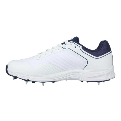 White-Navy - Side - Slazenger Mens Cricket Spikes