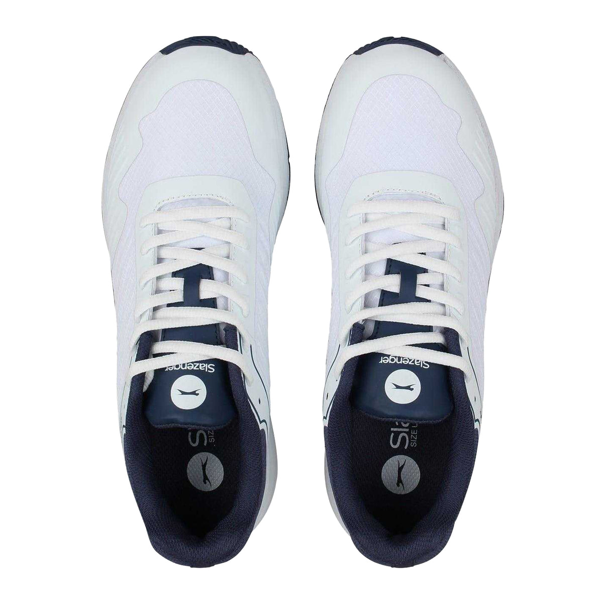 White-Navy - Lifestyle - Slazenger Mens Cricket Spikes