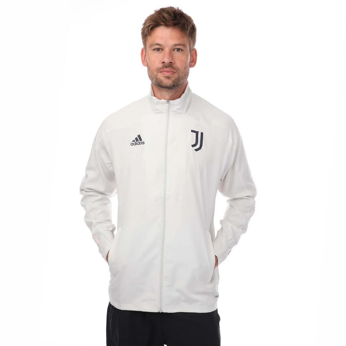 Grey - Front - Adidas Mens 2020-21 Presentation Juventus FC Track Jacket